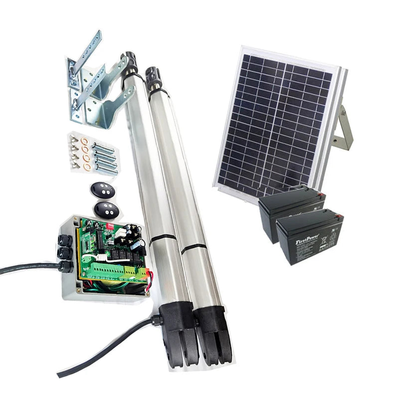 CHISUNG CSSGO-04 Energy Heavy Solar Power Double Remote Automatic Swing Gate Opener for 200kg*2
