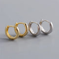 SP  Minimalist Style Hypoallergenic 925 Sterling Silver Huggie Hoop Earrings for Ladies