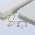 Latest Design Fashion Personalized Opal Ring Jewelry Adjustable 925 Sterling Silver Ring Women
