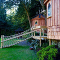 Hanlin Design Outdoor Amusement Entertainment Wood Suspended Bridge with Stainless Steel and Protection Nets for Adults and Kids