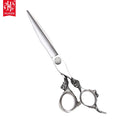 AR-D06 7inch Dragon Handle Blunt Tip Stainless Steel 6CR13 58HRC Hardness Right-Handed Hair Cutting Shears Hair Salon Supplies