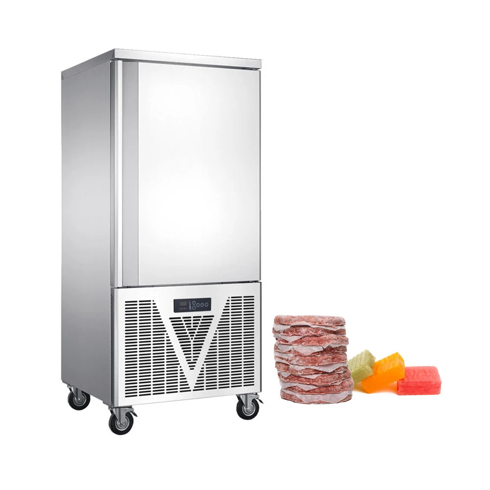 15Pans Individually Shock Freezer Quick Frozen Shock Freezing Air Blast Freezer Machine -45 Degrees Commercial Air Blast Chiller