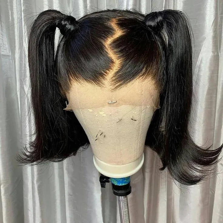 Transparent HD Lace Bob Wig Cuticle Aligned Human Hair 13x6 Lace Frontal Wigs for Black Women