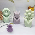 YS Factory Price INS Small Flowers Silicone Mold Scented Candles Mould DIY Homemade Cake Decorate Candle Plaster Kitchen Tools