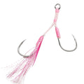 Sea Fishing Hook Luminous Fishing Lures Baits Squid Jigs Double Assist Hook
