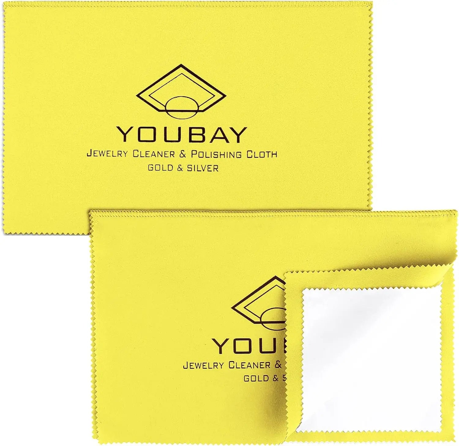 Custom 14*10CM 4 Layer Sterling 925 Silver Polishing Cloth Grey White Double-Sided Plush Chemical Treated for Jewelry Logo