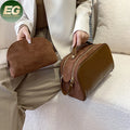 SH2476 Luxury Small Zipper Cosmetic Bag Custom logo Travel Pu Leather Organizer Pouch Travel Makeup Bags