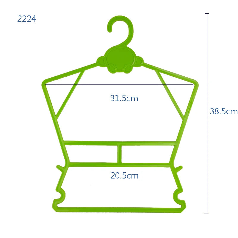 Quality Assurance Plastic Swimsuit Hanger Non-Slip Waterproof Conjoined Hangers for Kids for Wardrobe Bathroom Use Living Room