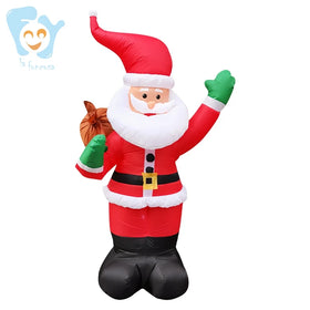 6ft Lighted Outdoor Indoor Lawn Low Christmas Inflatable Santa Claus