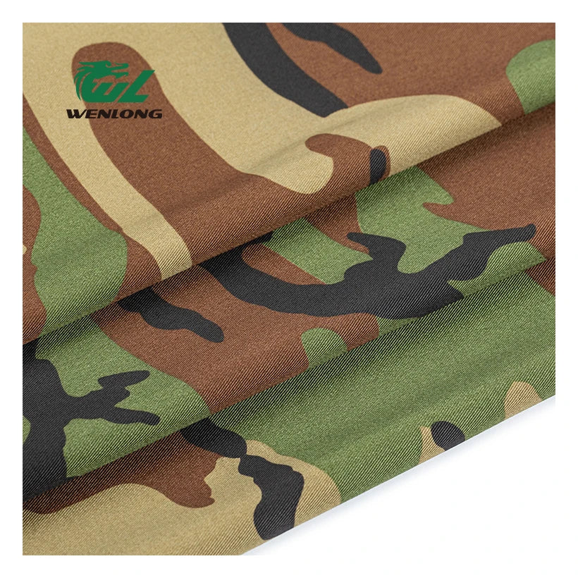 T/C 8020 Twill Woodland Camouflage Poly/Cotton Woven Fabric Tear-Resistant for Trousers Suits Dresses Girls Boys Costumes