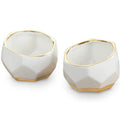 Mini Decoration Succulent Cactus Garden Ceramic Flower Pot with Gold Rim