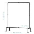 Portable Detachable Steel Pipe Clothing Rack Industrial for Drying in Bedroom Garment Factory & Store Rack for Wardrobe Space