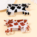 Hot Selling Cute Cow Shape Acrylic Hair Claws Elegant Sweet Style High Quality Animal Hair Tools