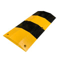 Certified Rubber and Steel Speed Humps Vehicle Speed Cushion Yellow and Black 150kg/1000KG Load-Bearing for Parking Lots