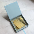 Luxury Wedding Stationary Reusable Velvet Gift Box Gold Mirror Acrylic Invitations with Engraved Text and Envelope