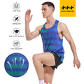 Custom Sublimation Woven Print Lightweight Sporty Running Singlet Tank Top Quick Dry Breathable Marathon Fitness Sportswear