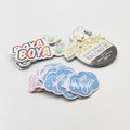 High Quality Custom Printing logo Label Shiny Die Cutting Sticker Sheet Self Adhesive Waterproof Vinyl Die Cut Sticker