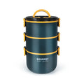 Large Capacity Can Heat Round Food Storage Container in Microwave Oven Three Layers Lunch Box Adult Bento Lunch Box
