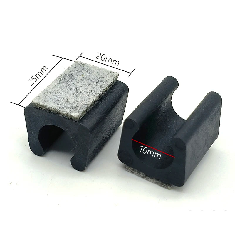 16mm Sled Chair Glides with Felt Base Furniture Pads That Reduce Noise for Chairs