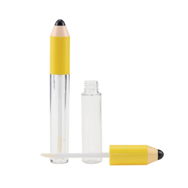Lovely Novelty Pen Shape Cosmetic Lip Gloss Bottle in Stock 5ml 10ml Plastic Lip Gloss Containers Tube