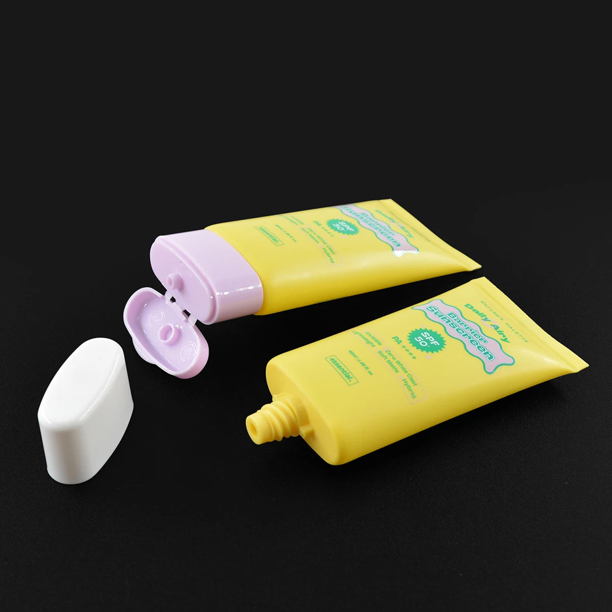 Customized Printing 50g 60g Flat Face Wash Tubes Hand Cream Cleanser Shampoo and Shower Gel Tube Packaging Empty Cosmetic Tube