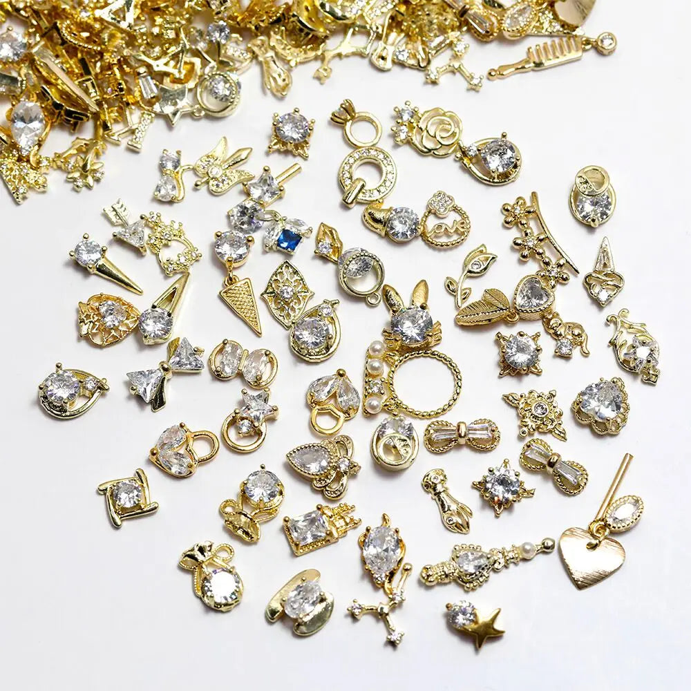 Yantuo Quality 3D Nail Art Charms Good Quality Mixed Random Designs Rhinestones for DIY Decoration Jewelry Glue on Technique