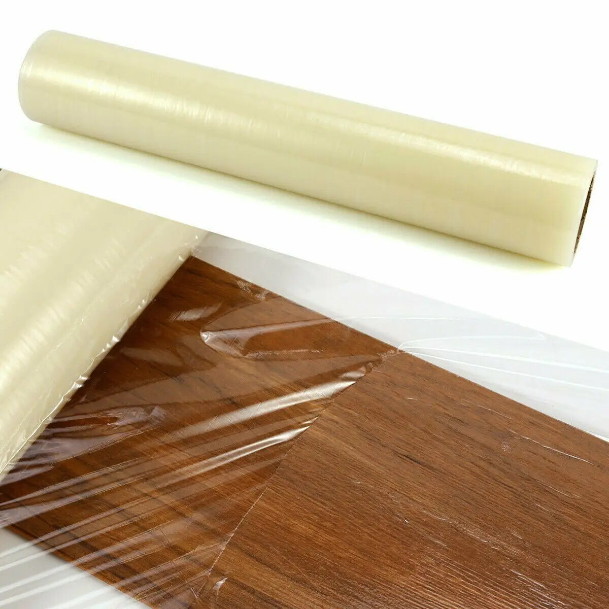 Hot Sale 60cm*50mic*100m Transparent PE Protective Film Soft Moisture & Dust Proof Blow Molding for Floor Stairs Cover
