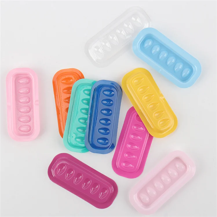 New Style Disposable PVC Lash Glue Holder Pallet Tray for Eyelash Extensions Colored Glue Tools Supplements