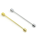 Stock Metal Brass High Quality Fashion Custom Shirt Collar Pin for Men