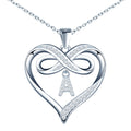 Unique Fashion Jewelry 925 Silver Heart Necklaces
