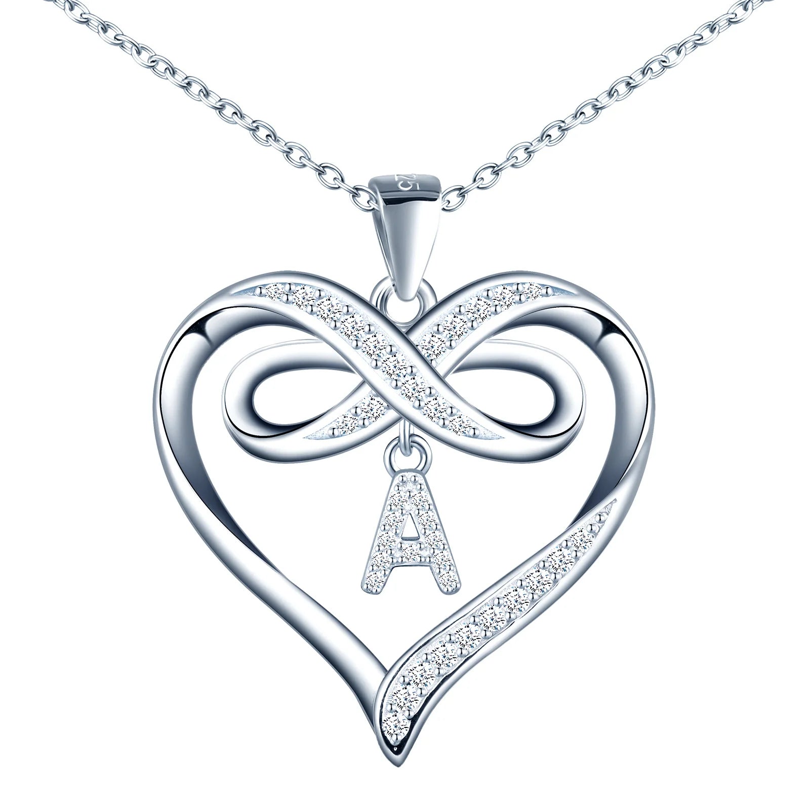 Unique Fashion Jewelry 925 Silver Heart Necklaces