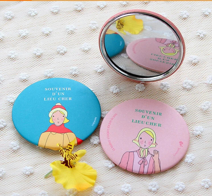 58mm Tin Cosmetic Badge Mirror Button Mirror