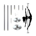 Professional Home Studio Adjustable Fitness Dance Pole Durable Static & for Spinning Steel Stripper Pole for Training