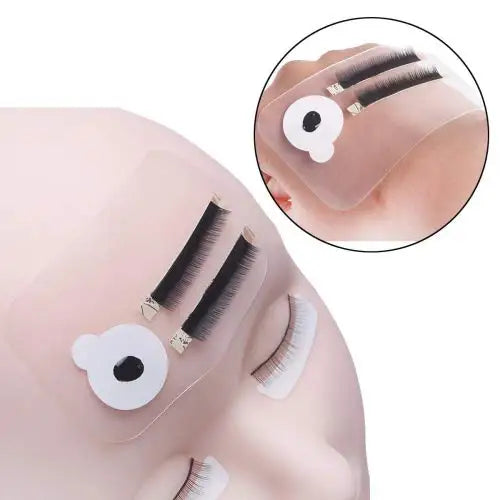 Adhesive Eyelash Extensions Forehead Sticker Pad for Loose Lash Grafting Gasket Pallet Clear Eyelash Extension