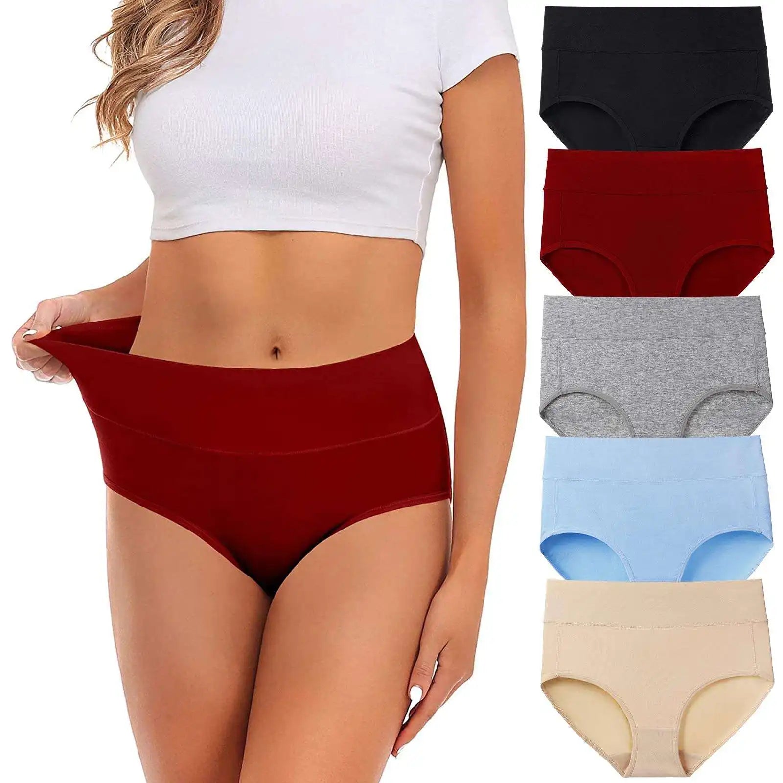 Factory Custom Breathable Comfort High Waist Panties Skin-Friendly Large Size Panties Pantys Seamless Cute Women Underwear