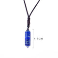 HZ Natural Lapis Lazuli Rose Quartz Clear Crystal Opalite Multifaceted Pointed Pendulums Reiki Healing Pendants
