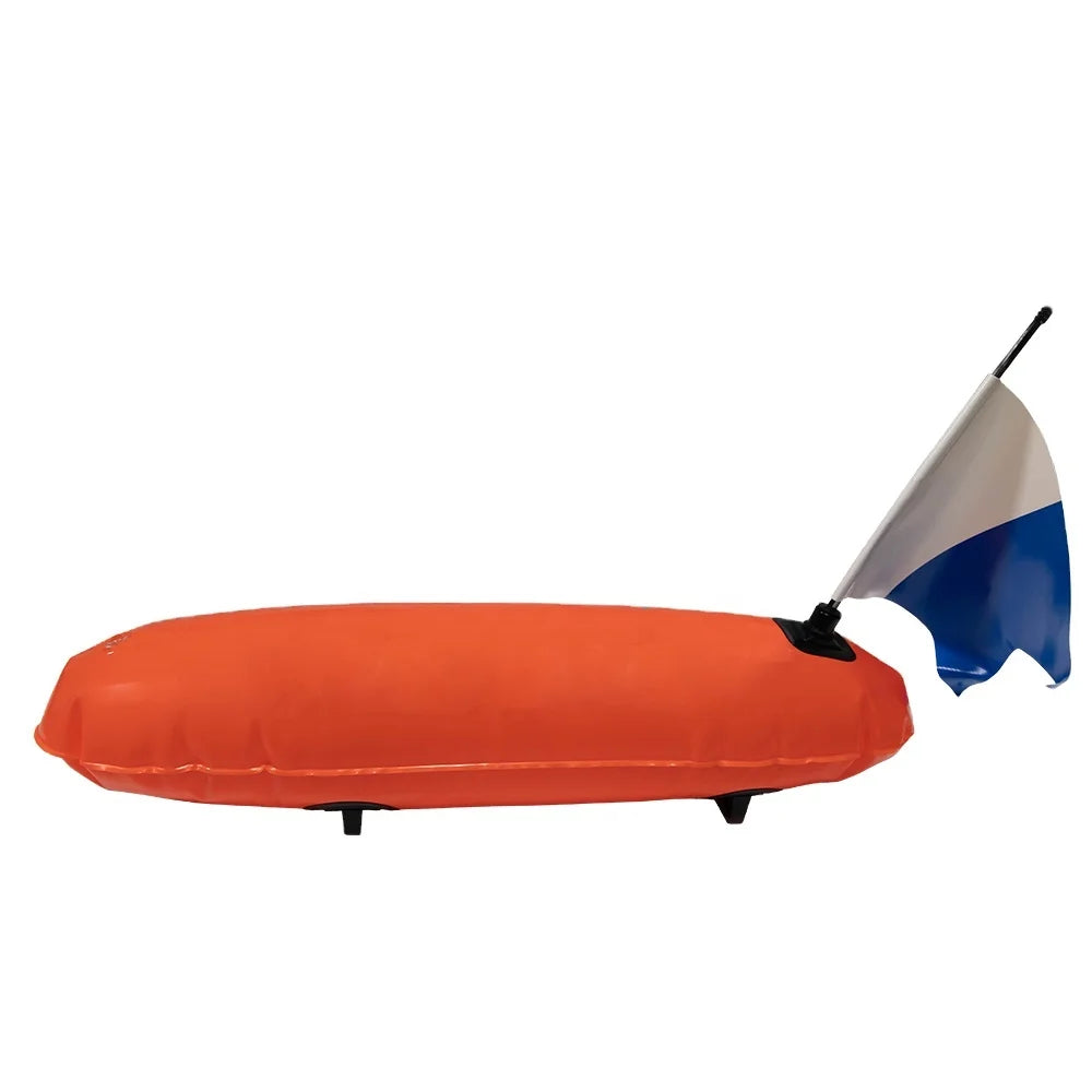 Inflatable PVC Torpedo Buoy Float Dive Flag Tow Line Safety Device for Diving Freediving Spearfishing Snorkeling Gear Accessory