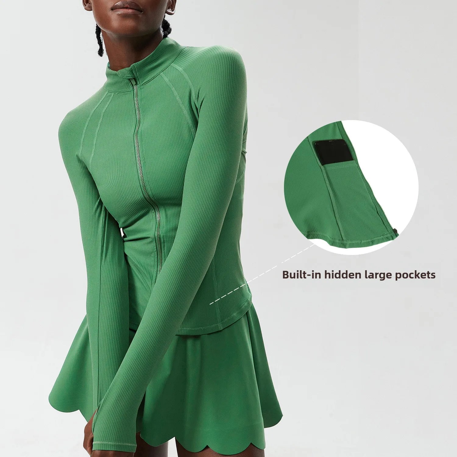 New Arrival Waist Shaping Tight Zipper Cardigan Yoga Wear Outwear Women's Plus Size Sports Running Fitness Sports Tops