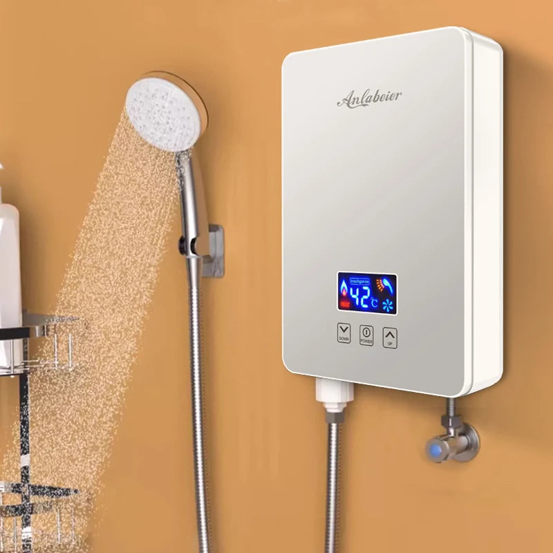 Customized Home Shower Fast Hot 220V 6000w Mini Water Heaters 110v 3kw Small Size Wall Mount Smart Electric Heater