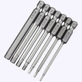 75mm Hex Screwdriver Bits with 1/4\" (6.35mm) Shank Magnetic S2 Steel DIY Grade OEM Customizable for Electric Drill H1.5~H12
