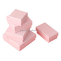 Baby Pink Jewelry Necklace Kraft Paper Ring Box Small Earrings Gift Package Blue Cardboard Boxes for Women