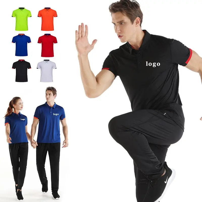 Golf Clothing Embroidered Printed Custom Design Plain White Black Golf Cotton Polyester Fit Blank Men Polo T Shirts
