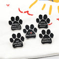 Fashion Soft Enamel Cute Dog Claw Footprint Cartoon Brooch Badge Pin