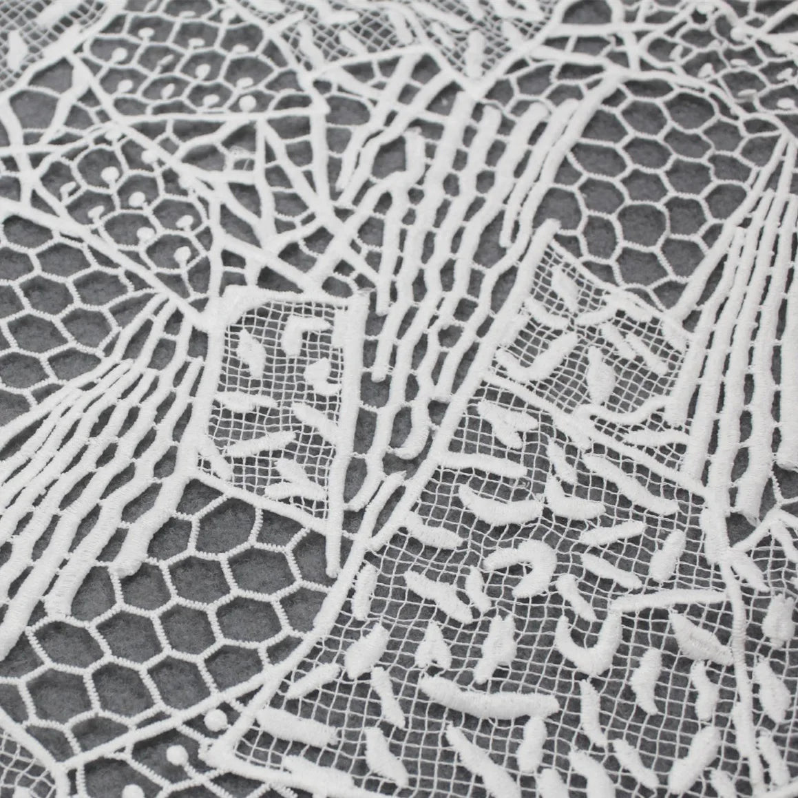 White Polyester Materials African Wedding Party Fashion Dress Lace Fabric