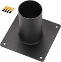 Heavy Duty Slip Fitter Tenon Adapter Base Straight Arm Wall Mount Light Bracket Powder Coated Anti-Rust for Outdoor Lighting