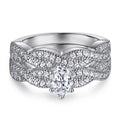Classic Oval Shaped 6mm Six Claw 925 Sterling Silver Wedding Rings for Women