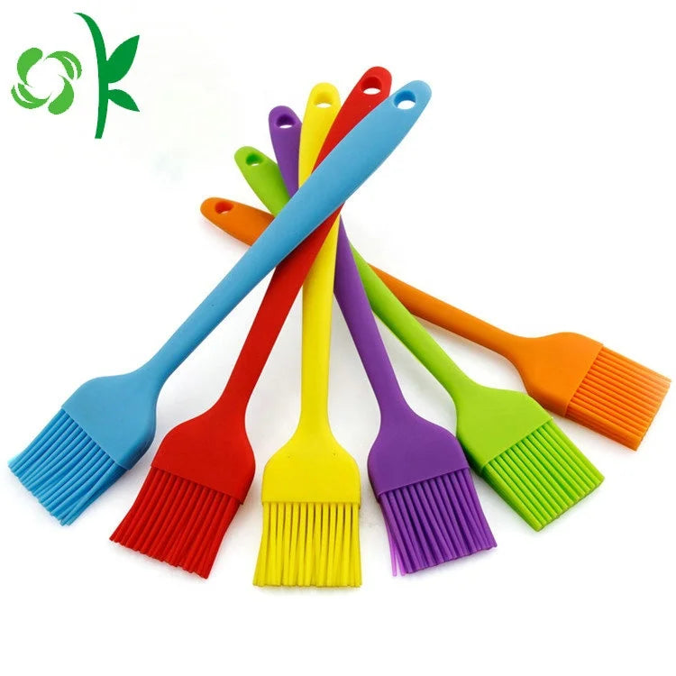 OKSILICONE Non-Stick 2 Piece Silicone Kitchen Cooking Utensil Tool Baking Pastry Brush Spatula Set for Cooking Maxing