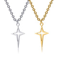 Nabest Woman's Waterproof Hollow Star Necklace 18K Gold Plated Stainless Steel Pendant Necklaces Jewelry