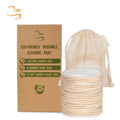 3.15"  Round  Reusable Bamboo Terry Cosmetic Pads Chemical Free Soft Make up Remove Pads Eco Friendly