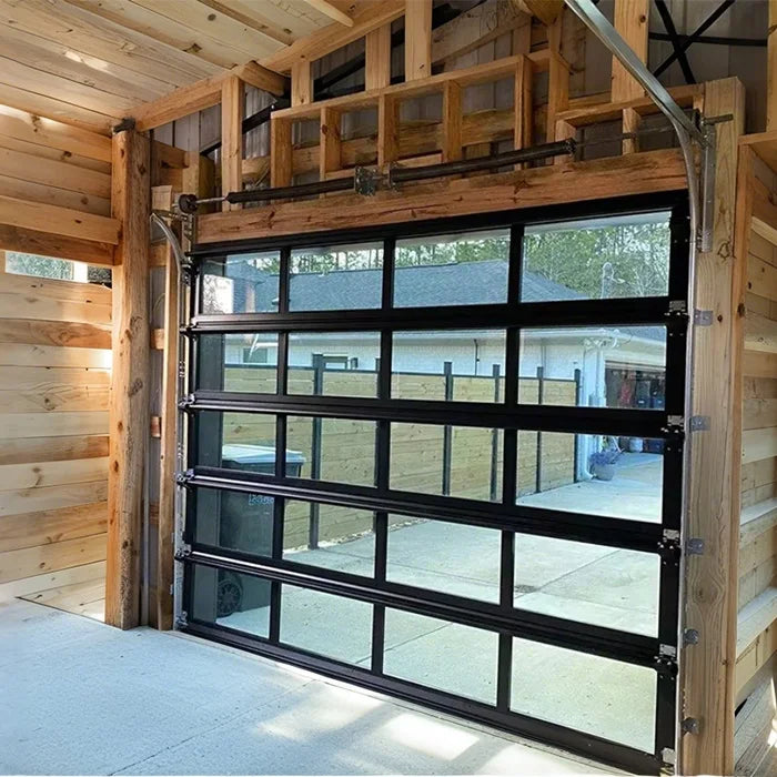 Custom Sizing Modern Energy Efficient Automatic Garage Doors 16x7 12x7 9x8 8x7 for Exterior Application